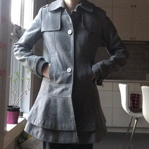 Grey Guess wool coat size XS